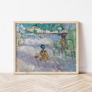 Affiche Plage de Nice   Berthe Morisot