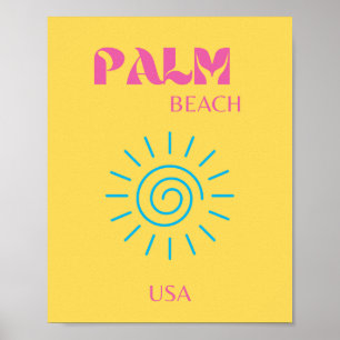 AFFICHE PLAGE DE PALM