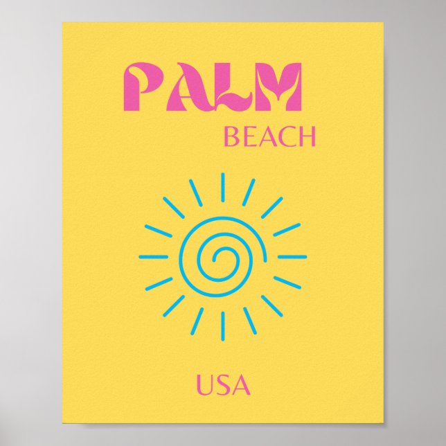 AFFICHE PLAGE DE PALM (Devant)