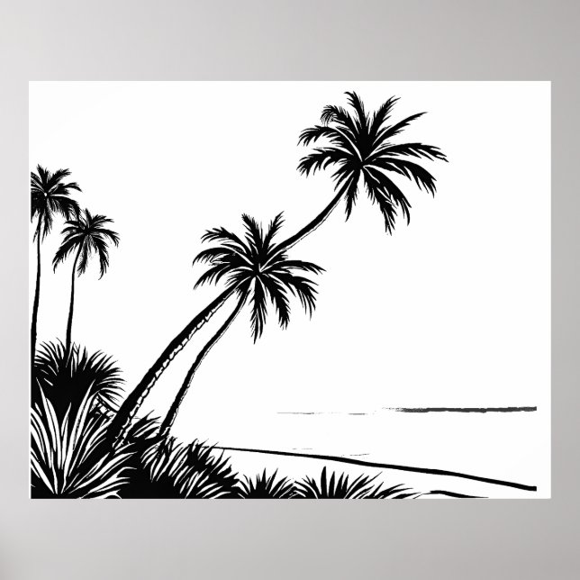 Affiche Plage de Palm (Devant)