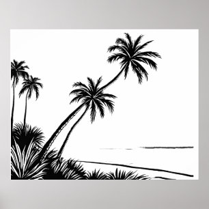 Affiche Plage de Palm Beach