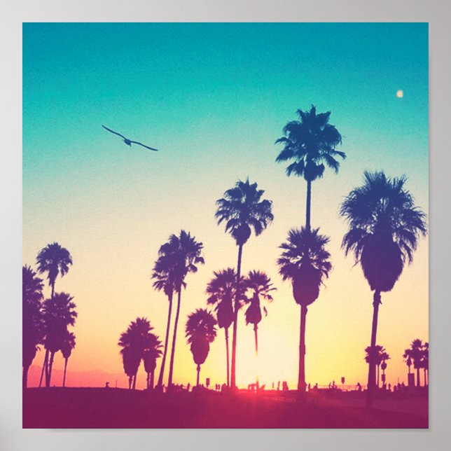 Affiche Plage de père Noël Monica (Devant)