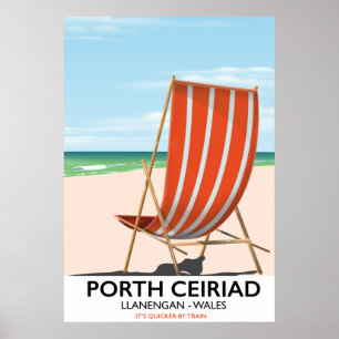 Affiche Plage de Porth Ceiriad au Pays de Galles
