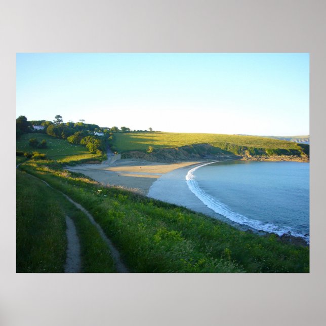 Affiche Plage de Porthcurnick (Devant)