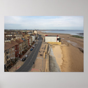Affiche Plage de Redcar depuis le Beacon