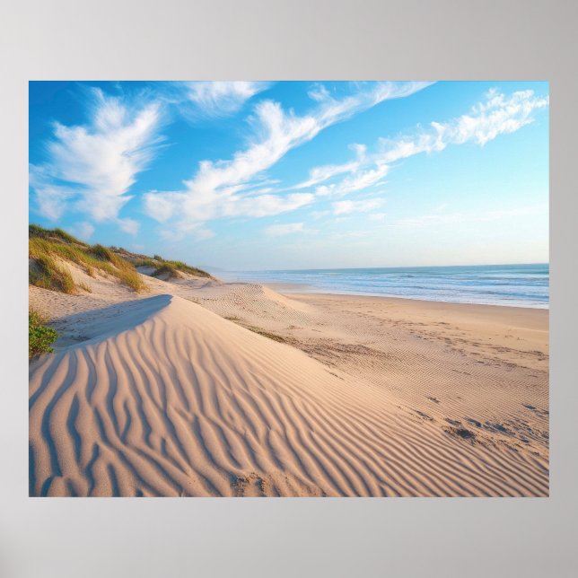 Affiche Plage de sable (Devant)