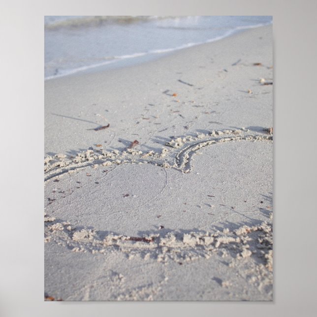 AFFICHE PLAGE DE SABLE DE COEUR (Devant)
