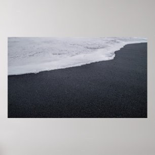 Affiche Plage de sable noir