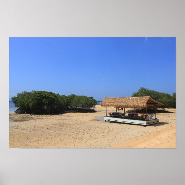 Affiche Plage de sable tropicale (Devant)