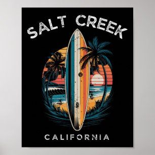 Affiche Plage de Salt Creek Californie Hommes Femmes Surf