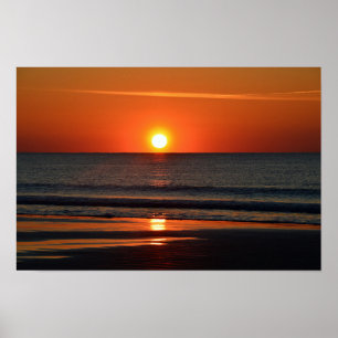 Affiche Plage de Seabrook Island au lever du soleil