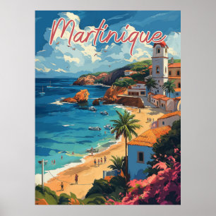 Affiche Plage de Serene Martinique