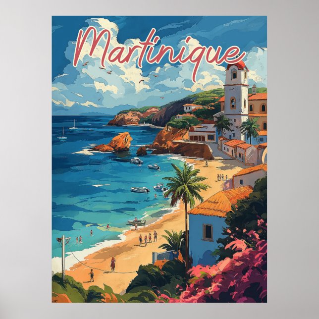 Affiche Plage de Serene Martinique (Devant)