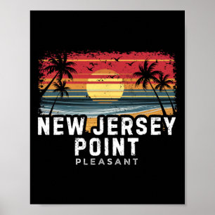 Affiche Plage de surf de Point Pleasant au New Jersey