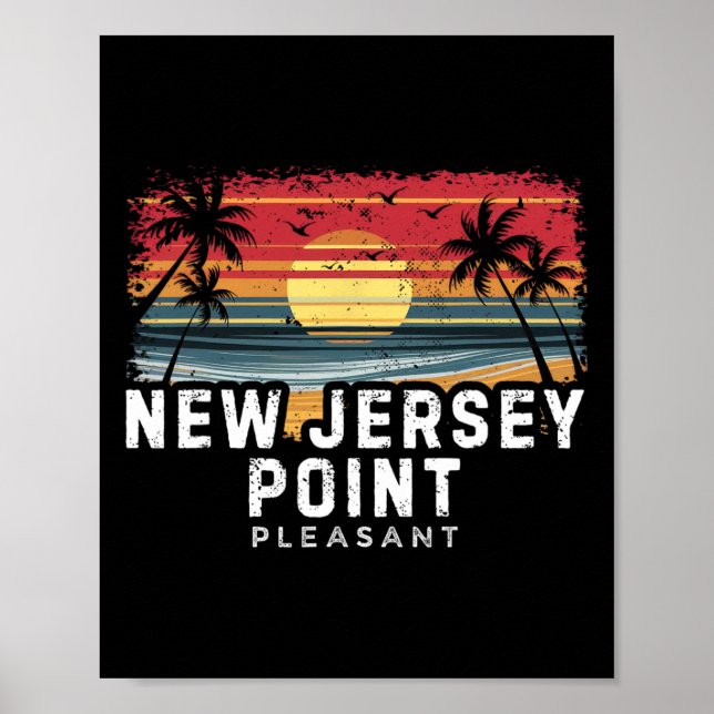 Affiche Plage de surf de Point Pleasant au New Jersey  (Devant)