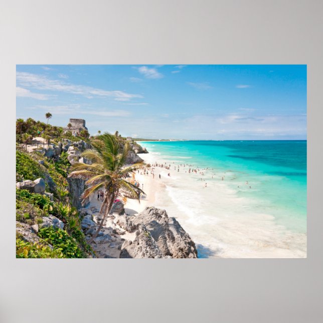 Affiche Plage de Tulum (Devant)