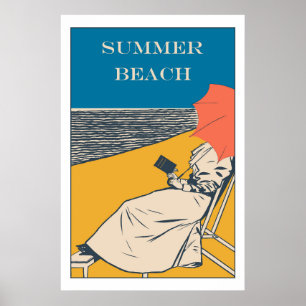 Affiche Plage d'été Vintage