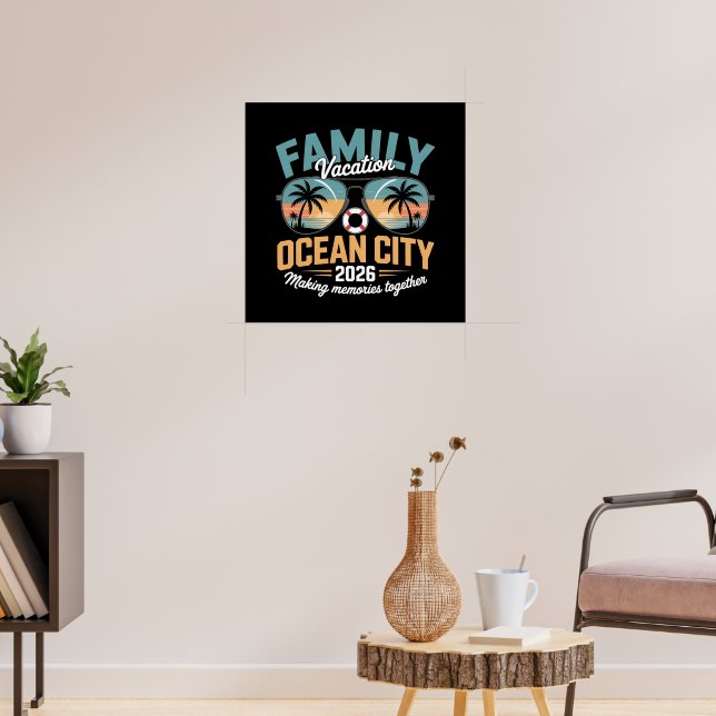 Affiche Plage d'Ocean City (Salon 3)