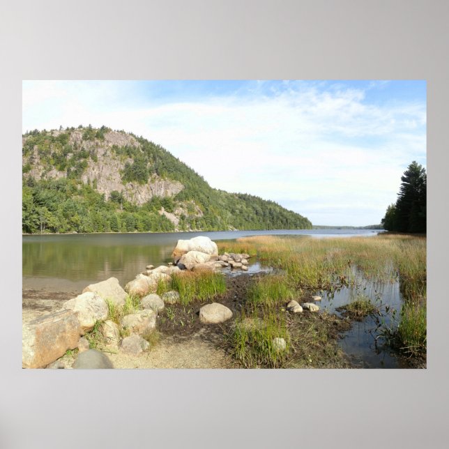 Affiche Plage du lac Echo au parc national Acadia (Devant)
