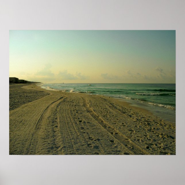 Affiche Plage du matin (Devant)