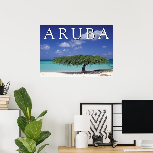 Affiche Plage Eagle | Caraïbes, Aruba (Bureau à domicile)