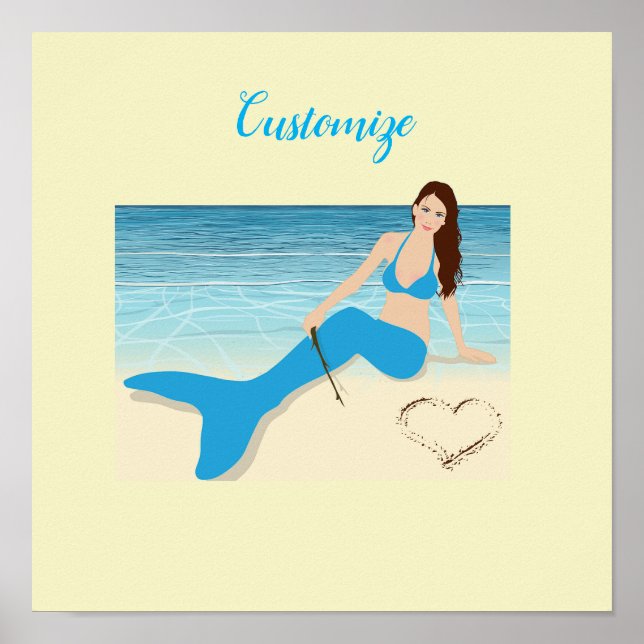 Affiche Plage Mermaid Valentine Thunder Cove (Devant)
