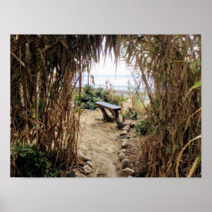 Affiche Plage Old Man's Beach - San Onofre State Beach