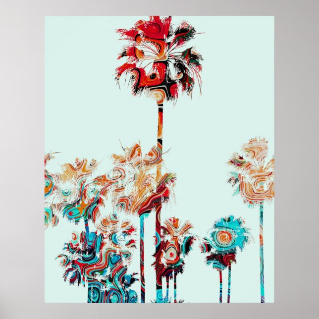 Affiche Plage Palm Tree Design 243 (Devant)