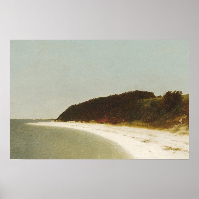 Affiche Plage Paysage peinture art classique (Devant)