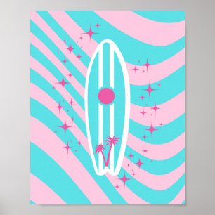 Affiche Plage, Plage Art, Vibes tropicales, Preppy