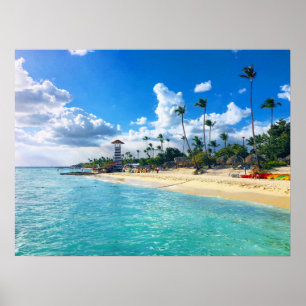 Affiche Plage République Dominicaine