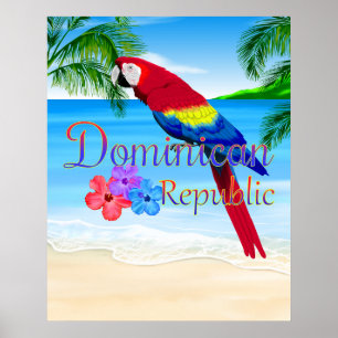 Affiche Plage République Dominicaine