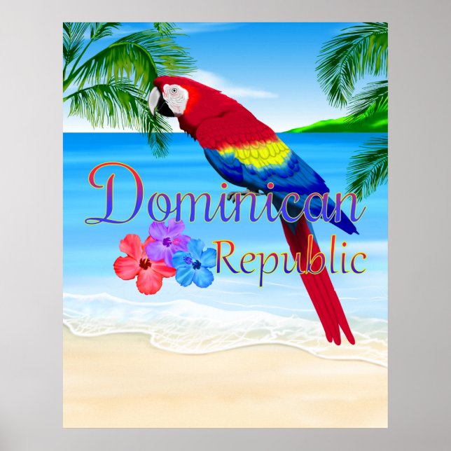 Affiche Plage République Dominicaine (Devant)