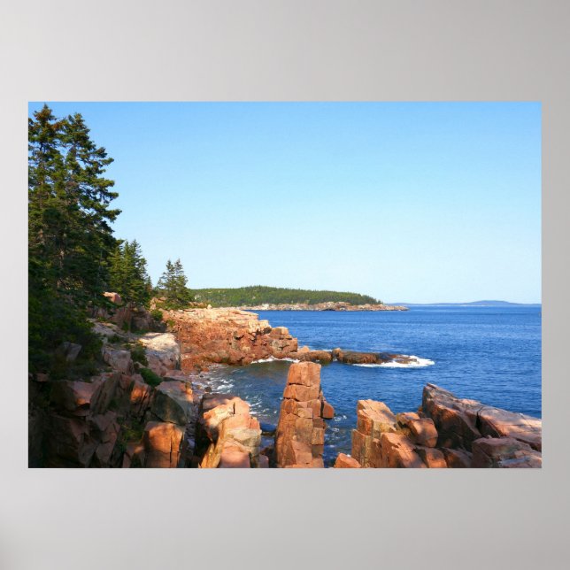 Affiche Plage rocheuse d'Acadia près de Thunder Hole (Devant)