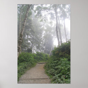 Affiche Plage rouge, Côte Pacifique - WA