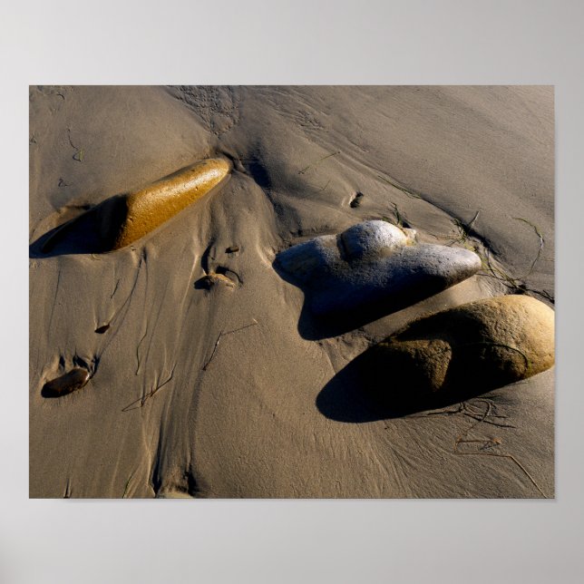 Affiche Plage/Sable/Pierres/Rochers/Galets (Devant)