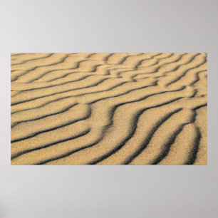 Affiche Plage sable vagues sable dunes sable