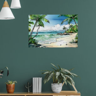 Affiche Plage secrète de Maui