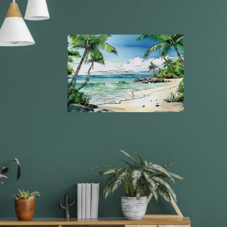 Affiche Plage secrète de Maui