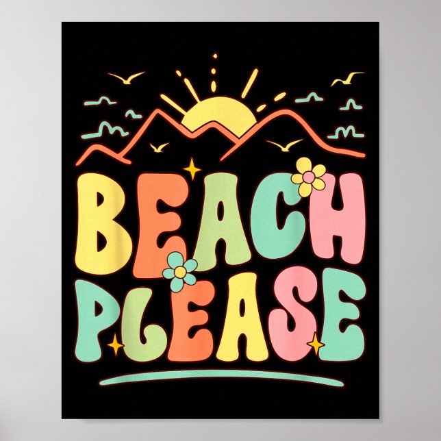 Affiche Plage s'il vous plaît  (Devant)