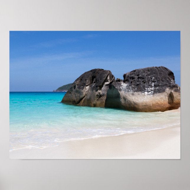 Affiche Plage Similaire Andaman mer Thaïlande cadeau (Devant)