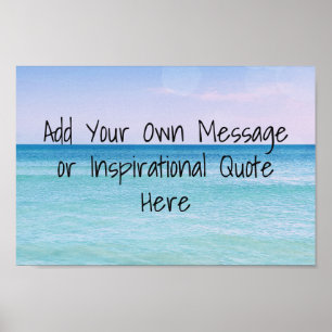 Affiche Plage tropicale rétro des vagues océaniques