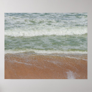 Affiche Plage tropicale Vagues Océan Été Sable Vacances