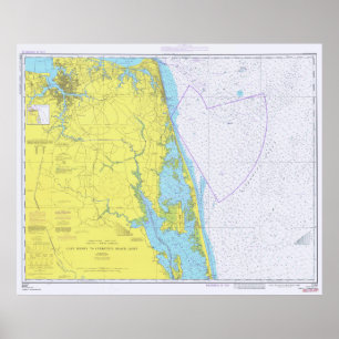 Affiche Plage vintage de VA vers les banques externes OR