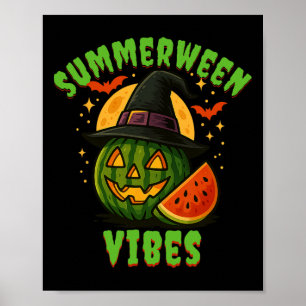 Affiche Plage Watermelon Summerween Vibes Witween