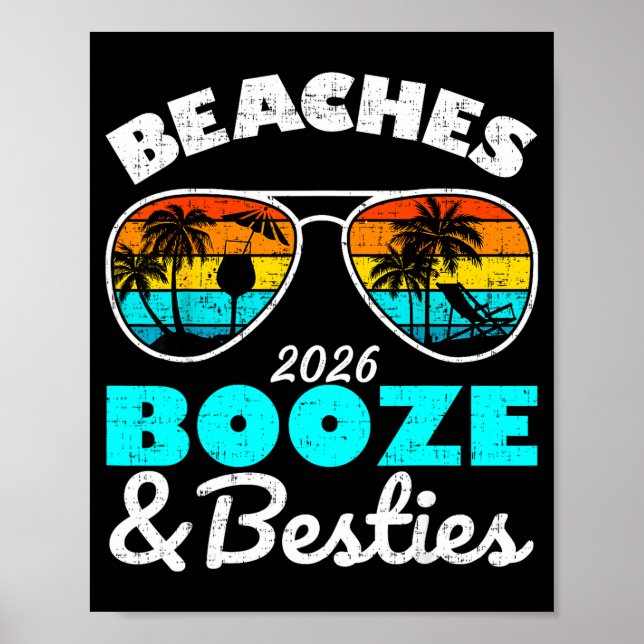Affiche Plages alcool amies voyage filles 2026 floride (Devant)