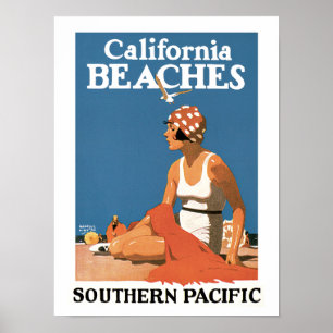 Affiche Plages de Californie