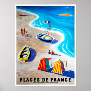 Affiche Plages De France