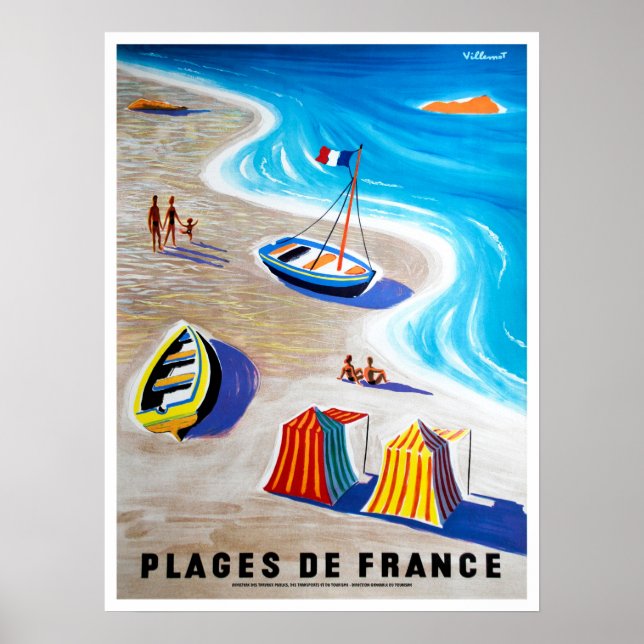 Affiche Plages de France (Devant)