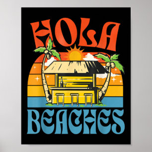 Affiche Plages de Hola Funny Plage d'Aloha Famille Vacat é